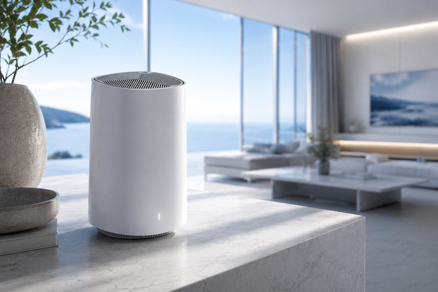 Gryphon Atlas Max on a kitchen counter in a modern home
